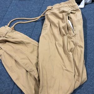Khaki joggers.